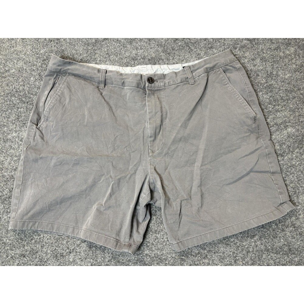 Bonobos Chino Shorts Mens 40 Gray Standard 7" Inseam Stretch Casual Summer